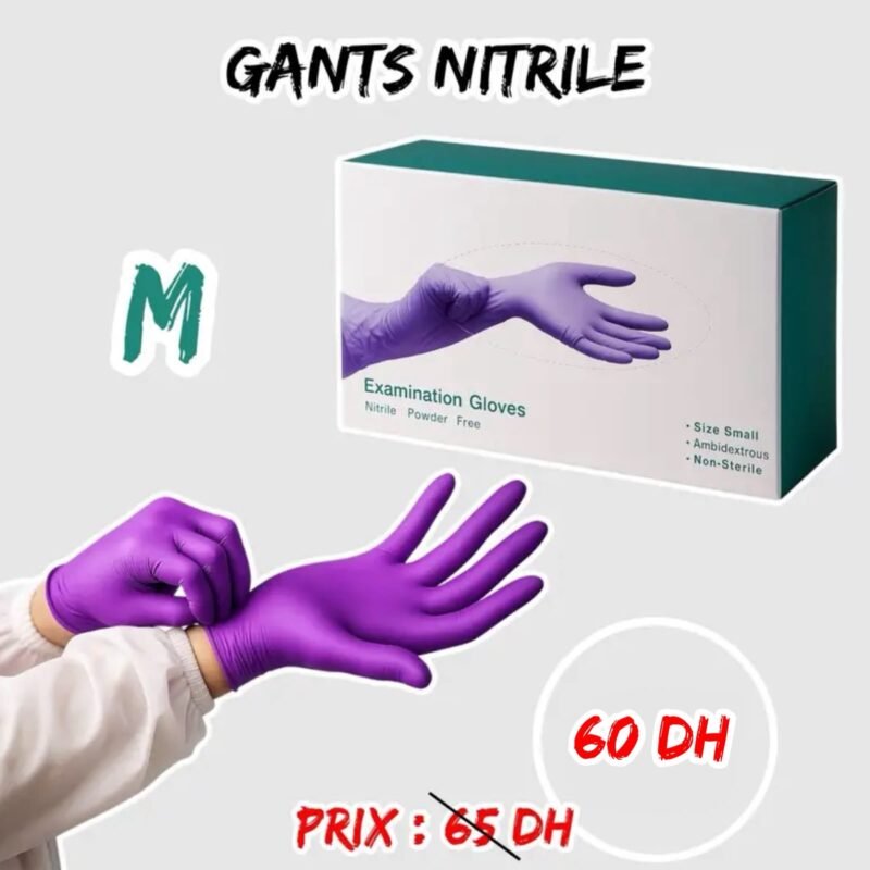 GANTS NITRILE VIOLET { M }