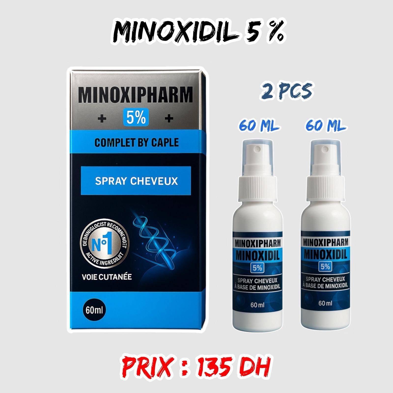 MINOXIDIL 5% 2PCS