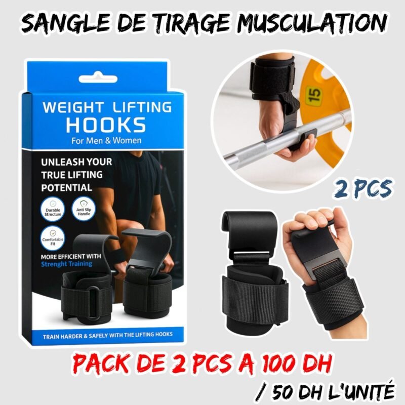 SANGLE DE TIRAGE MUSCULATION 1 PAIRE
