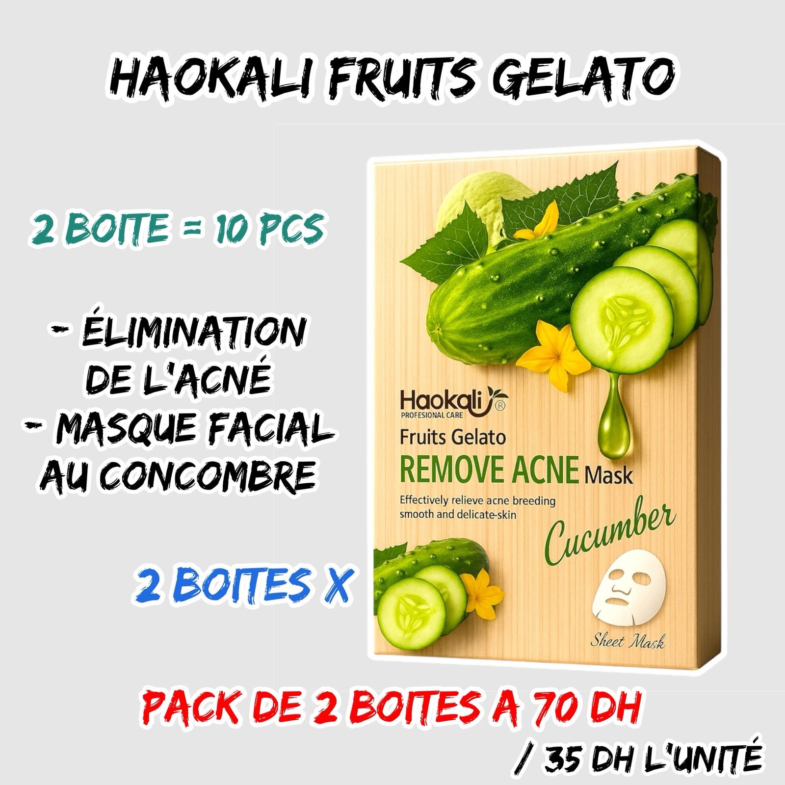 HAOKALI MASQUE FACIAL { CONCOMBRE }