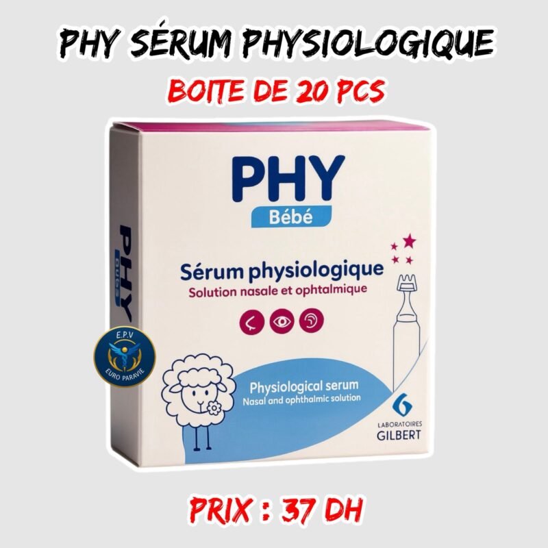 PHY SERUM PHISIOLOGIQUE 20 U