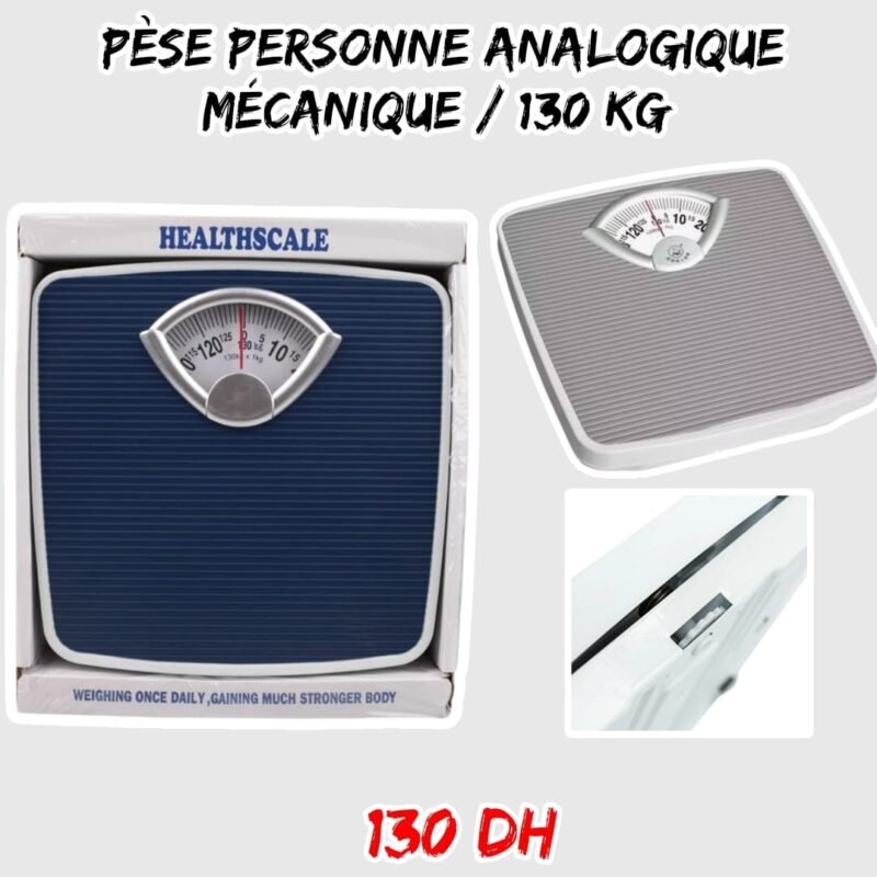 PESE PERSONNE ANALOGIQUE MECANIQUE 130 kG