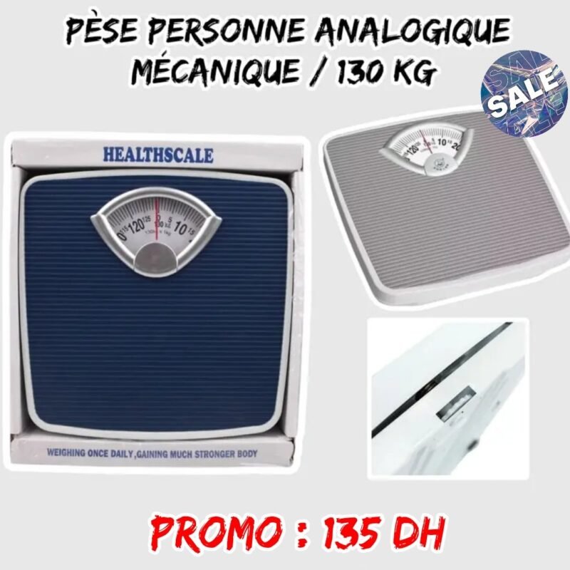 PESE PERSONNE ANALOGIQUE MECANIQUE 130 kG
