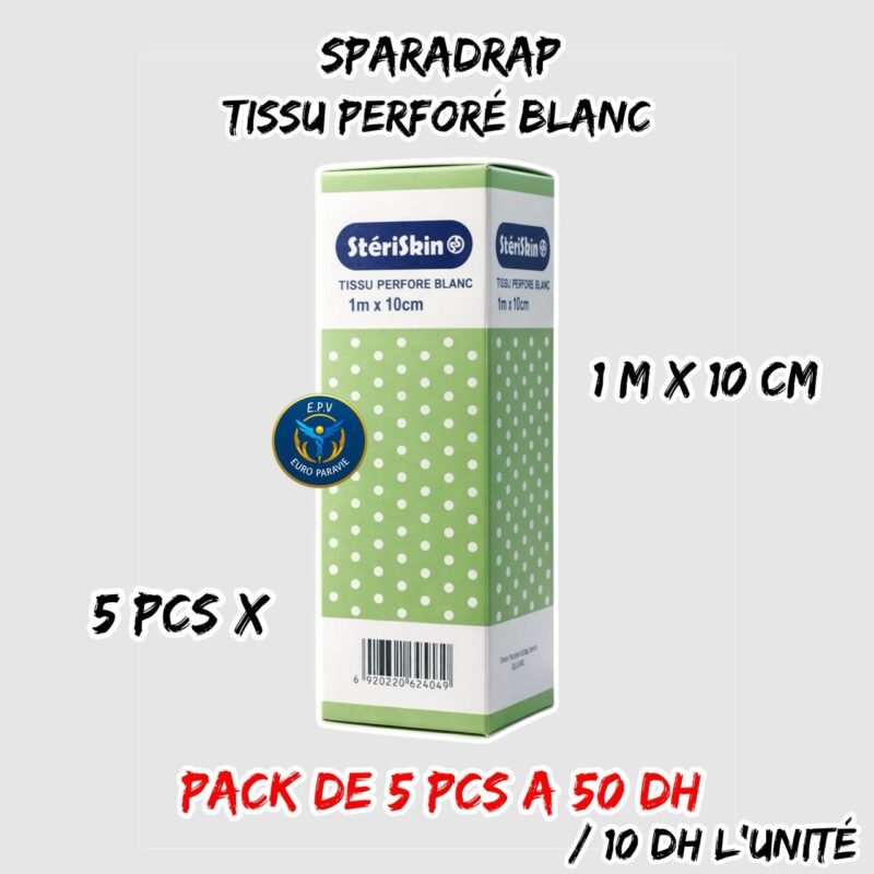 SPARADRAP BLANC 1M X 10CM { STERISKIN }