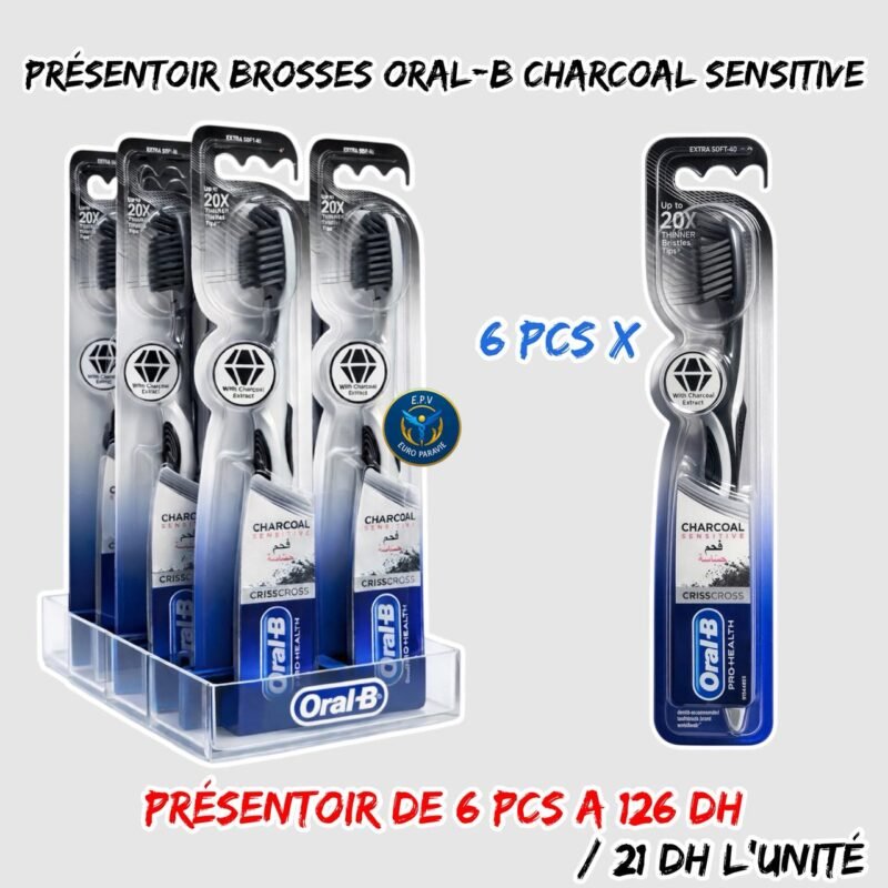 PRESENTOIR ORAL-B BROSSE CHARCOAL