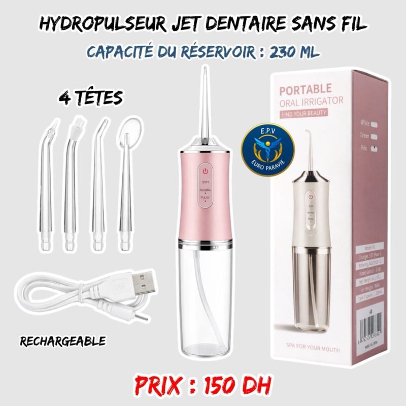 HYDROPULSEUR JET DENTAIRE SANS FIL