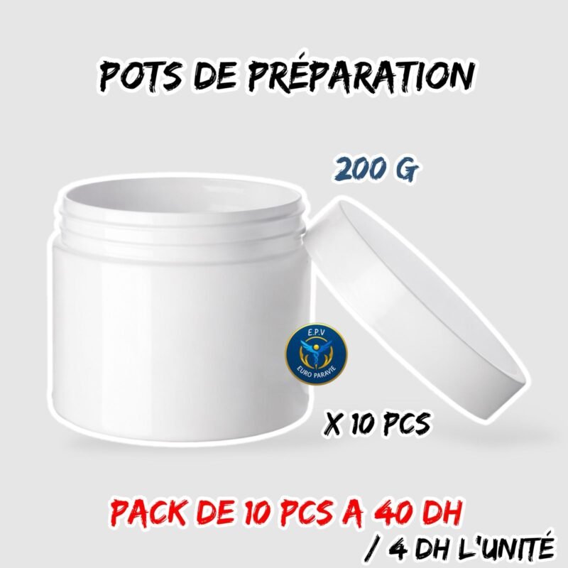 POTS DE PREPARATION 200g
