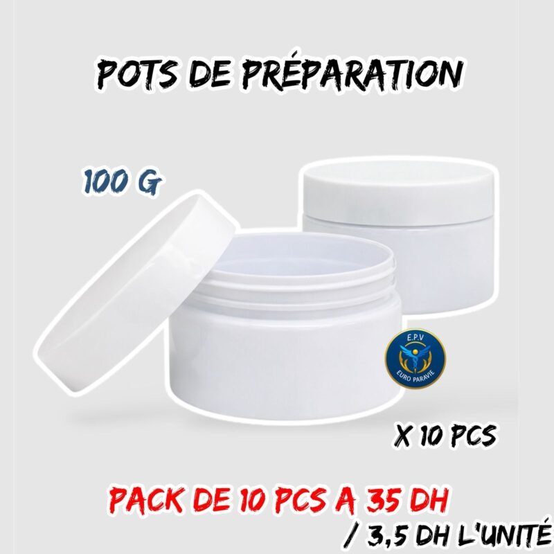 POTS DE PREPARATION 100g