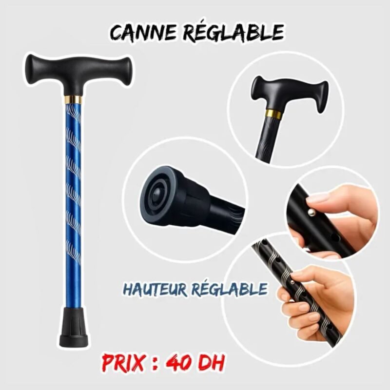 CANNE { HAUTEUR REGLABLE }