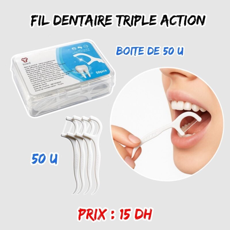 FIL DENTAIRE TRIPLE ACTION 50U