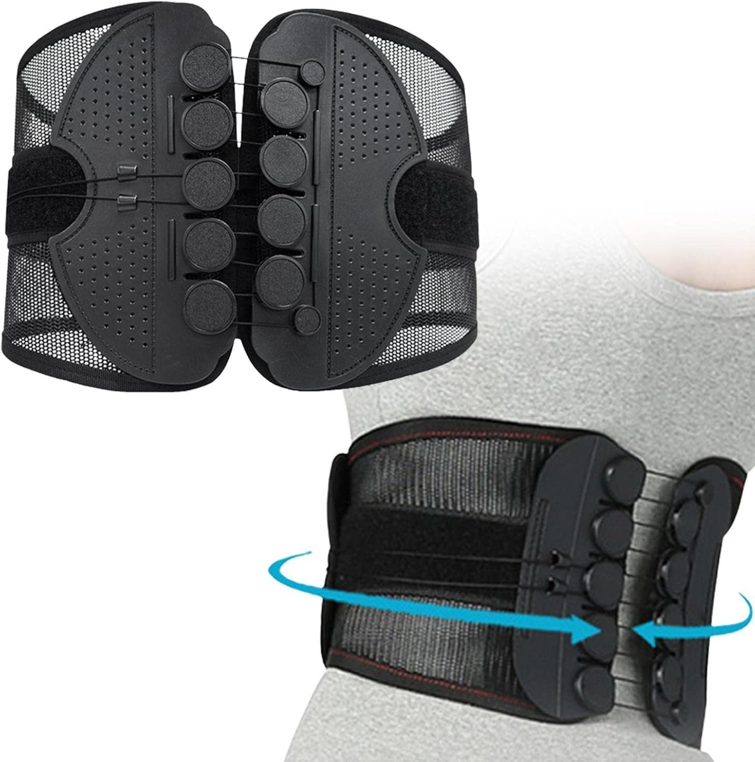 CEINTURE LOMBAIRE A SYSTEME DE SERRAGE LL-1017 { XL-2XL } – Image 6