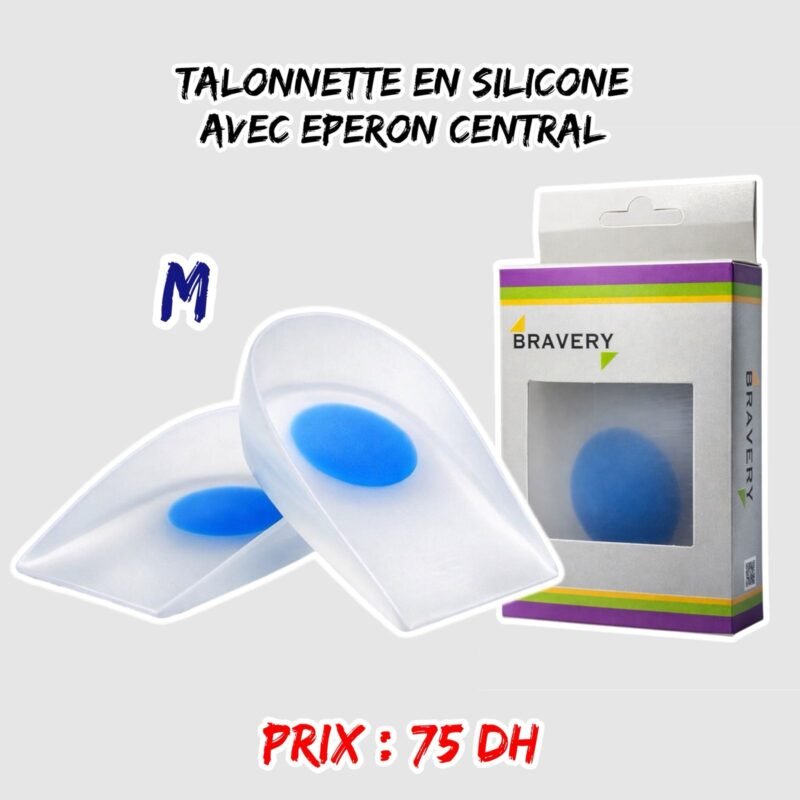 TALONNETTE EN SILICONE AVEC EPERON CENTRAL M
