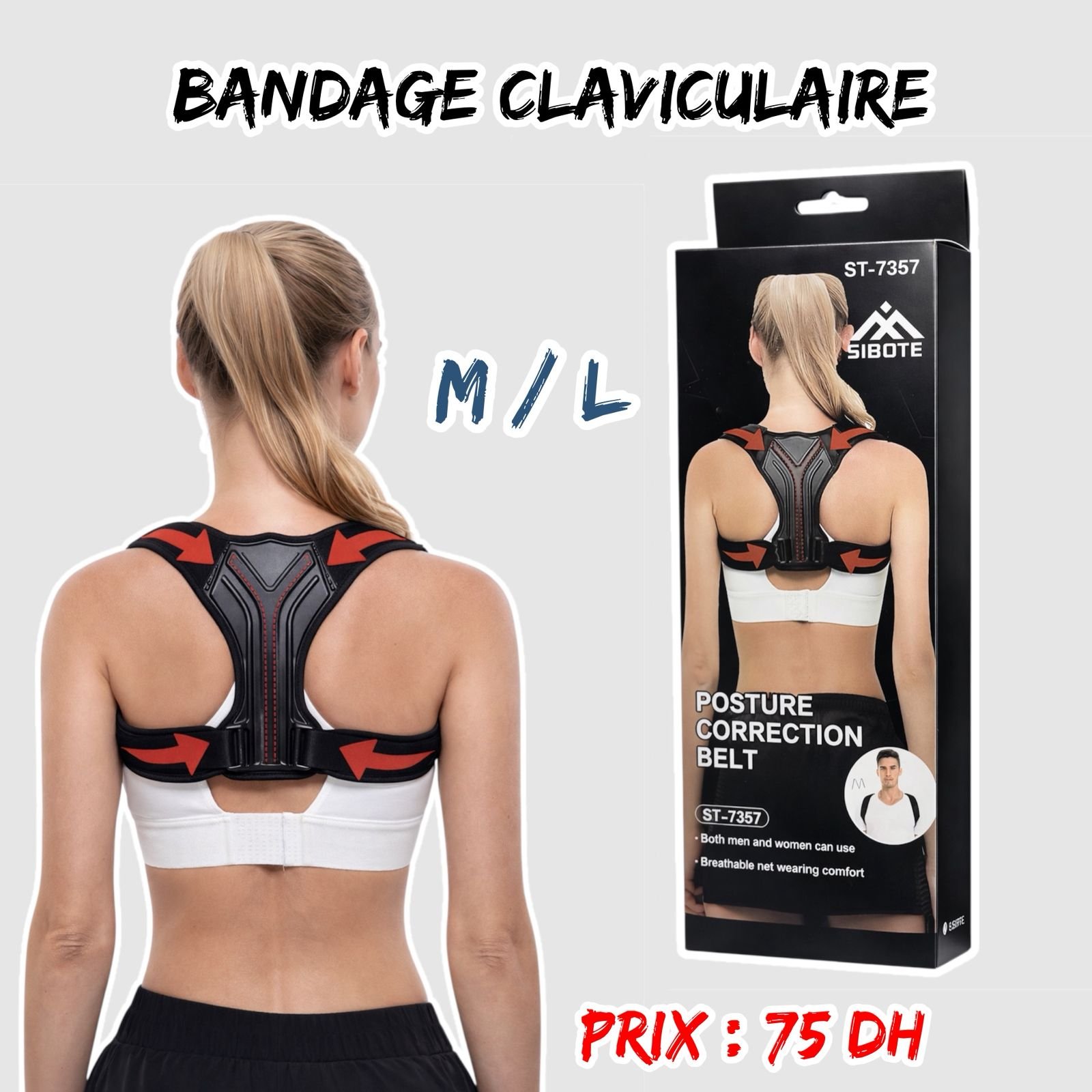 BANDAGE CLAVICULAIRE ST-7357 M.L