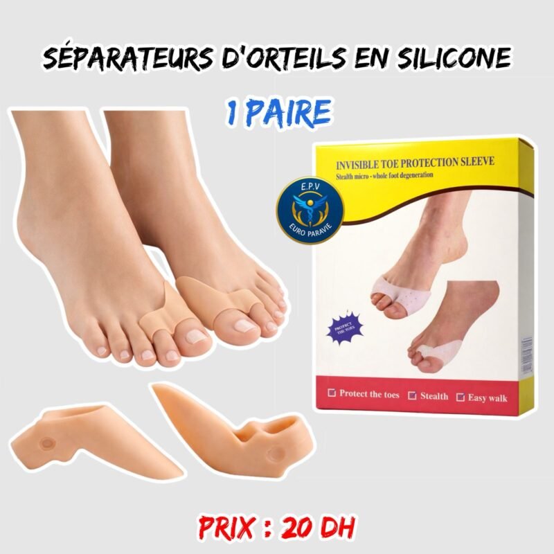 SEPARATEURS D’ORTEILS EN SILICONE