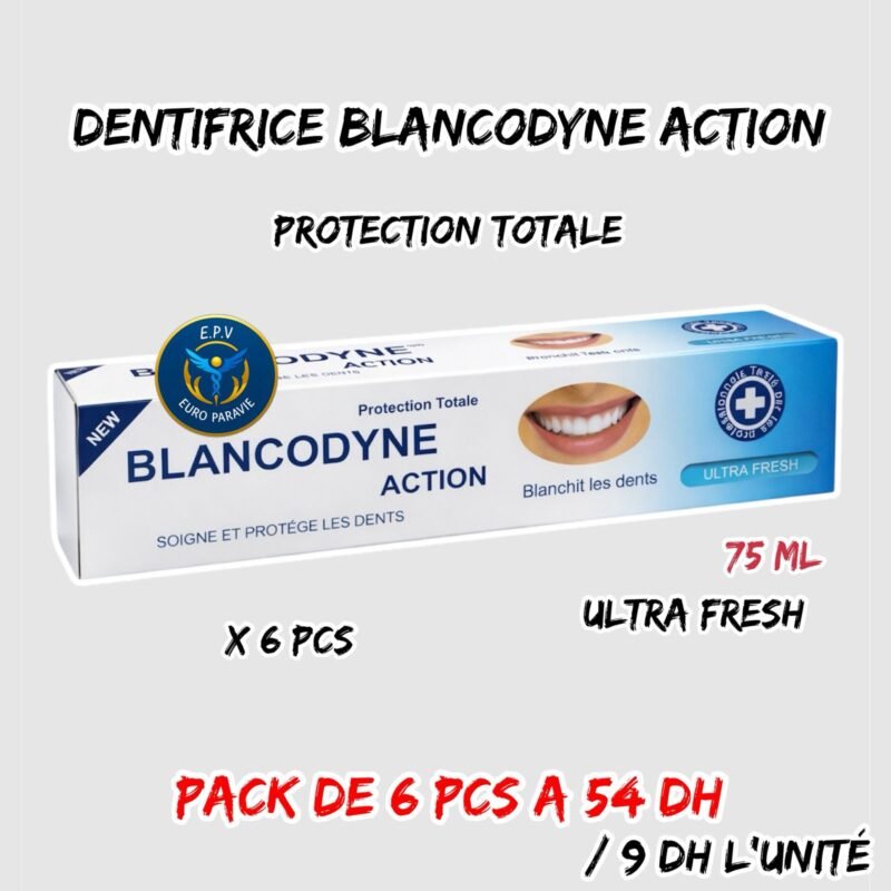 DENTIFRICE BLANCODYNE ACTION { ULTRA FRESH } 75ML { 6PCS }