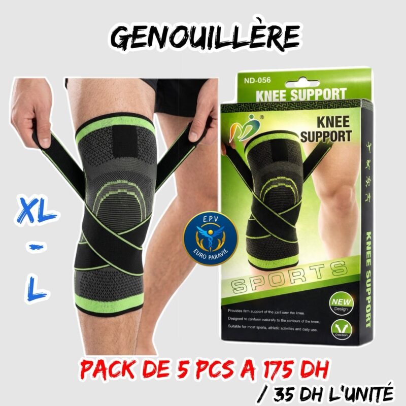 GENOUILLERE VERT { L+XL } 5PCS