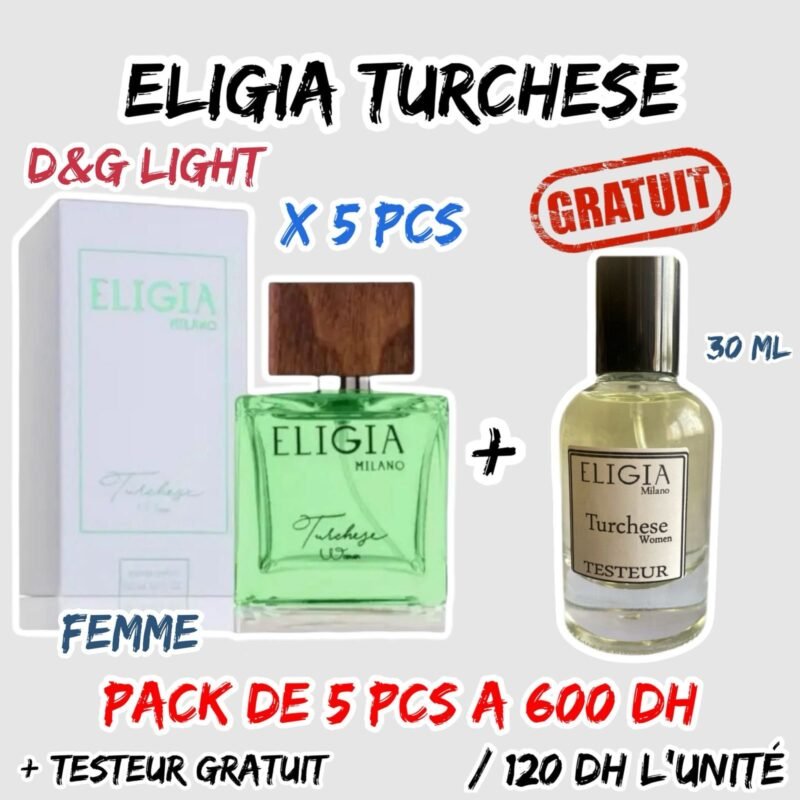 ELIGIA trirchesse pour femme. Pack de 5 pcs +testeur gratuit.