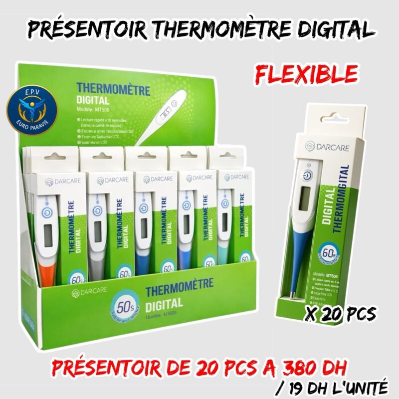PRESENTOIR THERMOMETRE DIGITAL FLEXIBLE