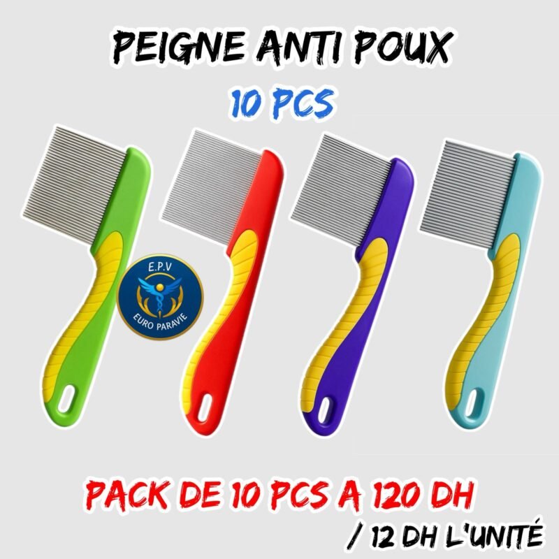 PEIGNE ANTI POUX 10PCS
