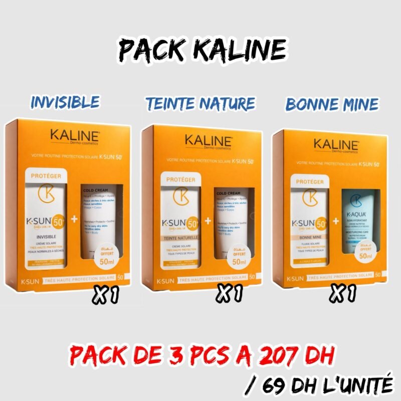 PACK KALINE { INVISIBLE + TEINTE NATURELLE + BONNE MINE }