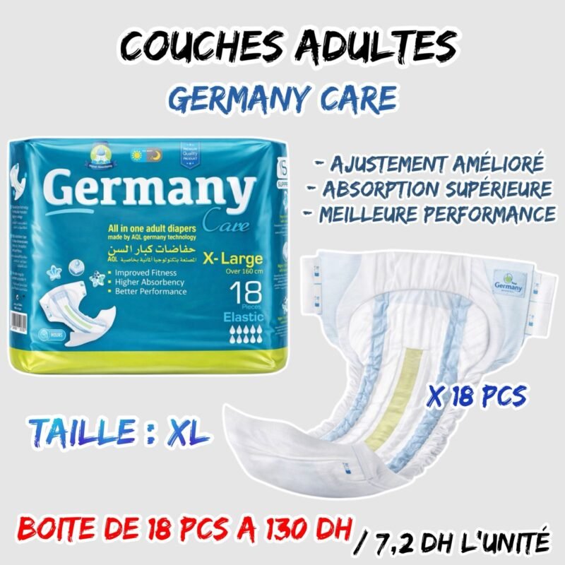 COUCHES ADULTES XL { GERMANY CARE } 18PCS
