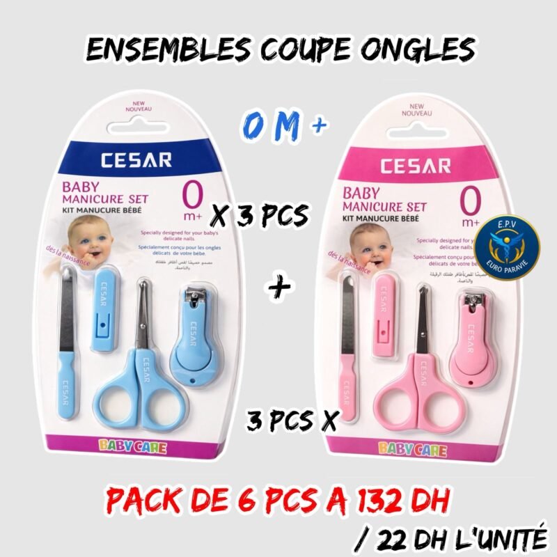 ENSEMBLE COUPE ONGLES X 6PCS