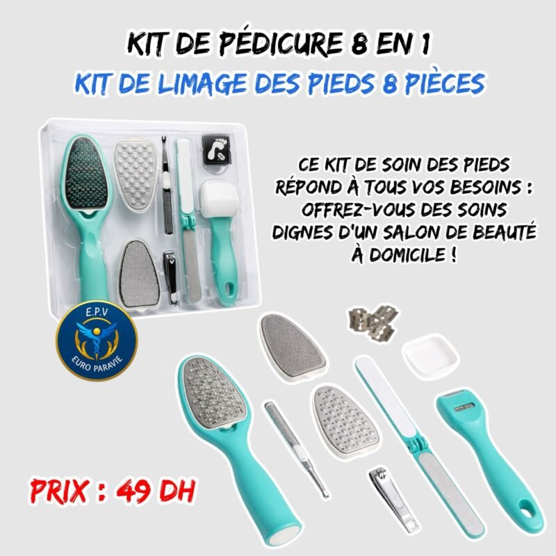 KIT DE PEDICURE 8 EN 1