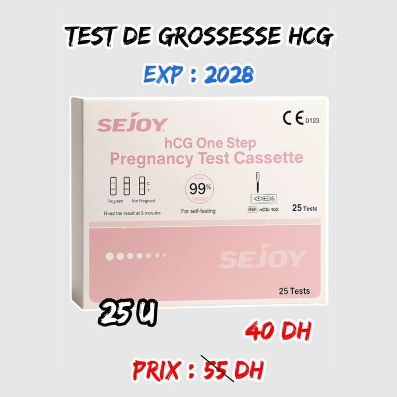 HCG TEST DE GROSSESSE { SEJOY }