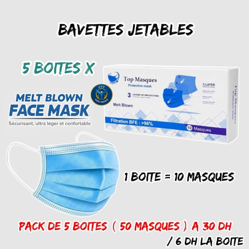 BAVETTES JETABLES { MELT BLOWN }