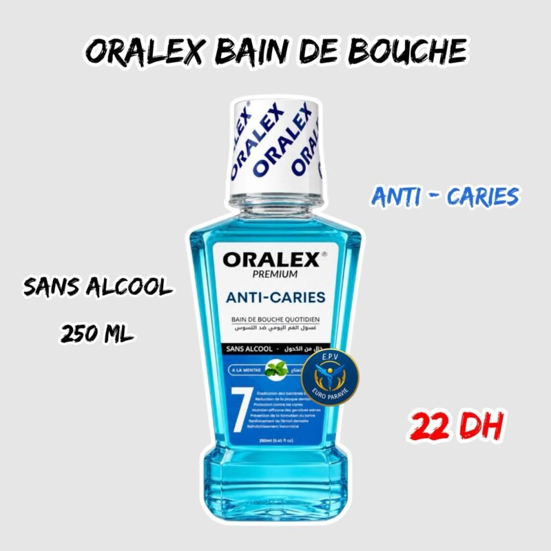 BAIN DE BOUCHE ORALEX { ANTI-CARIES } 250ML