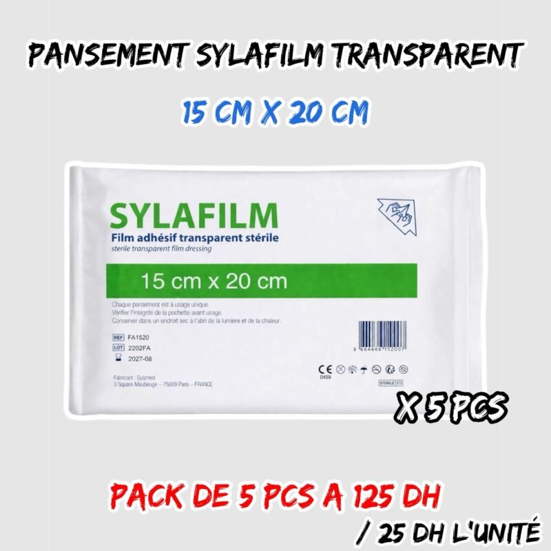 PANSEMENT SYLAFILM 15CM X 20CM 5 PCS