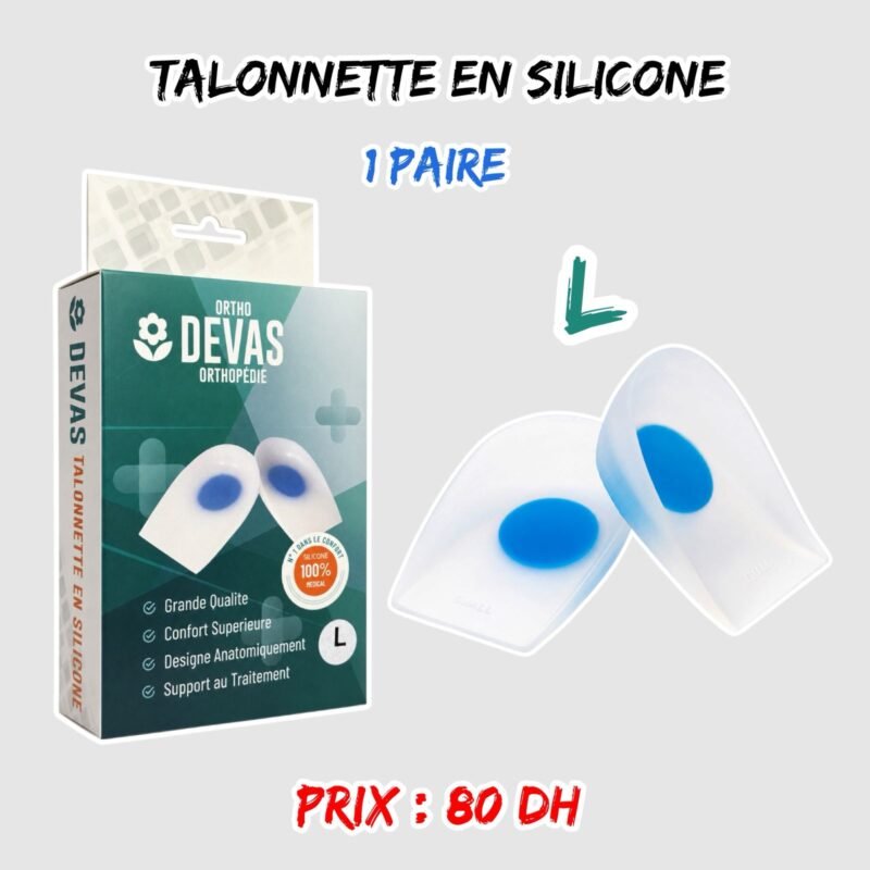 TALONNETTE EN SILICONE -L- { DEVAS }
