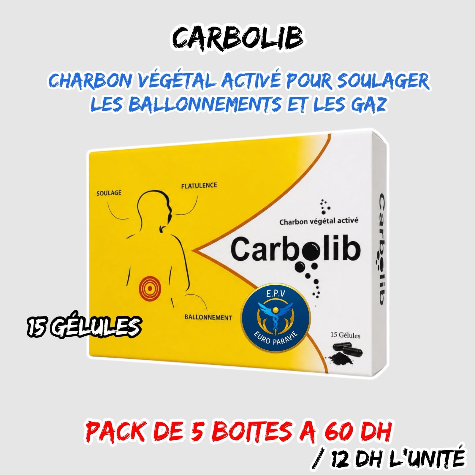 CARBOLIB 15 GELULES