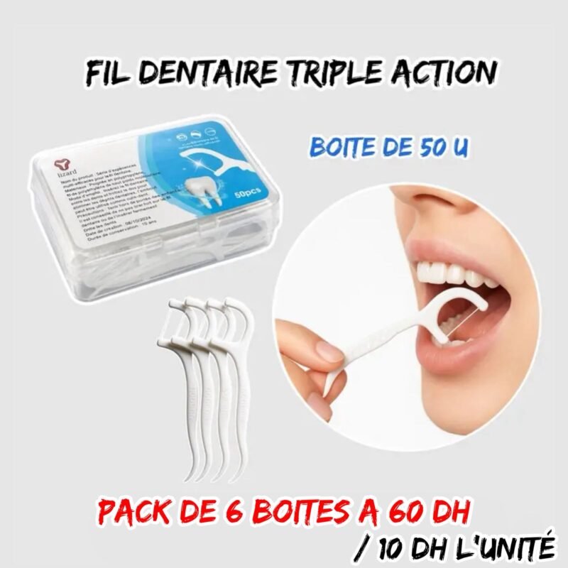 FIL DENTAIRE TRIPLE ACTION 50U