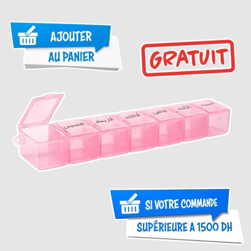 ORGANISATEUR DE PILULES 7 JOURS