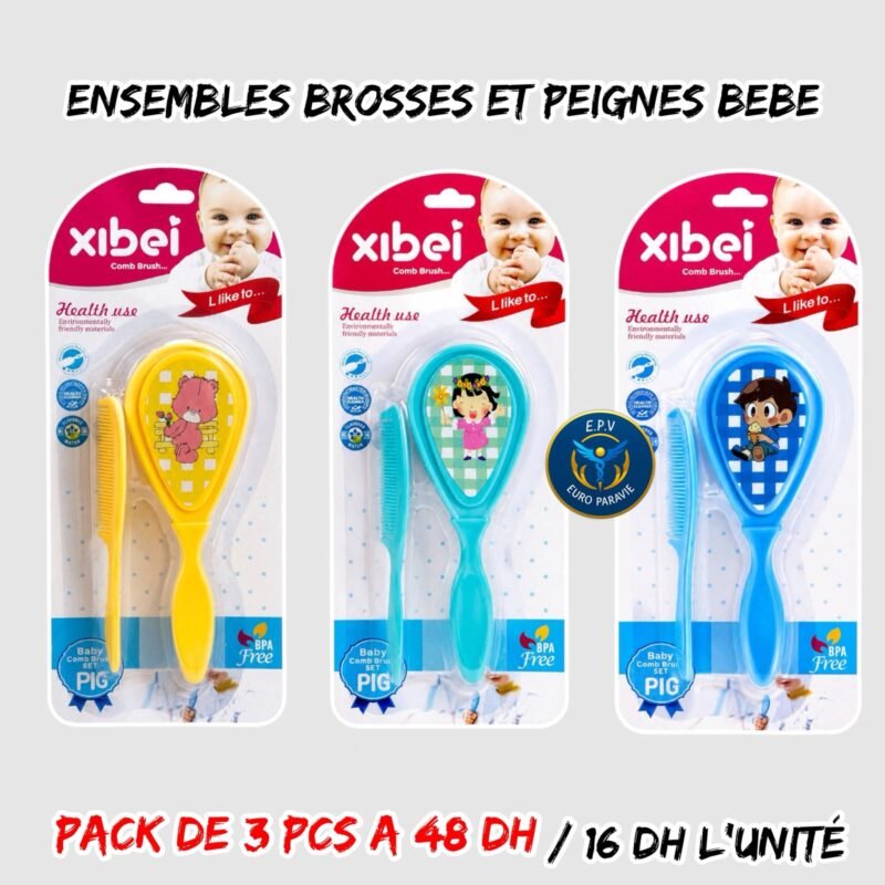 ENSEMBLE BROSSE ET PEIGNE BEBE