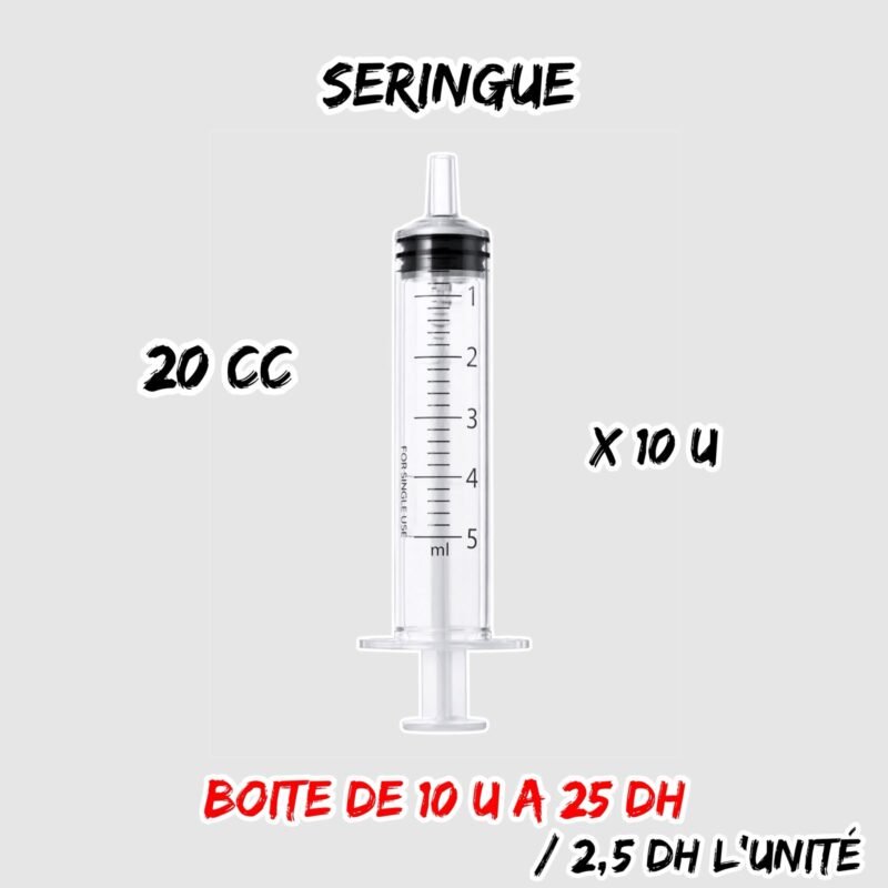SERINGUE 20 CC ×10U