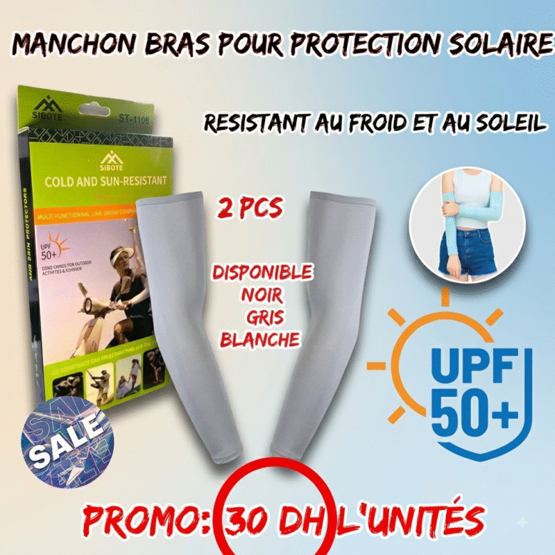 Manchon bras pour protection solaire