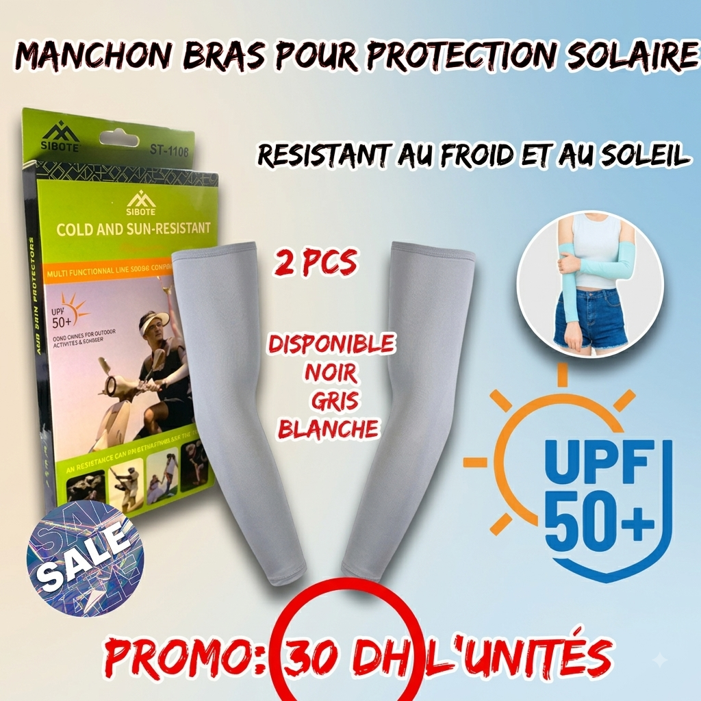 Manchon bras pour protection solaire