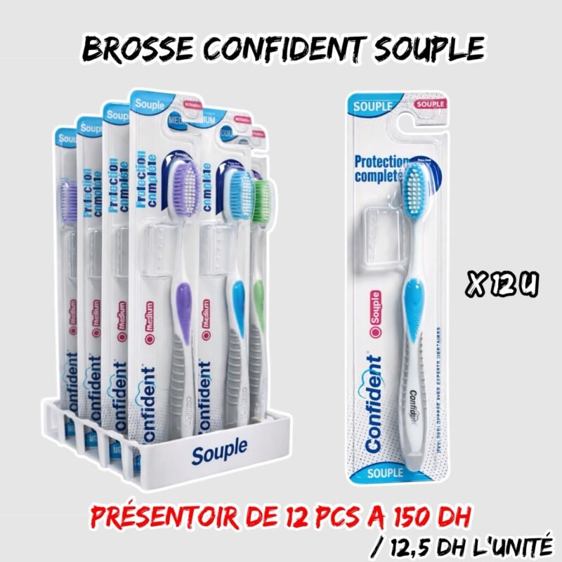 PRESENTOIR BROSSE CONFIDENT SOUPLE