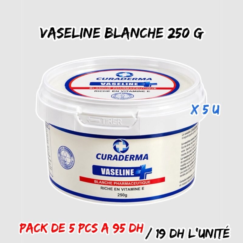 VASELINE BLANCHE 250G 5PCS
