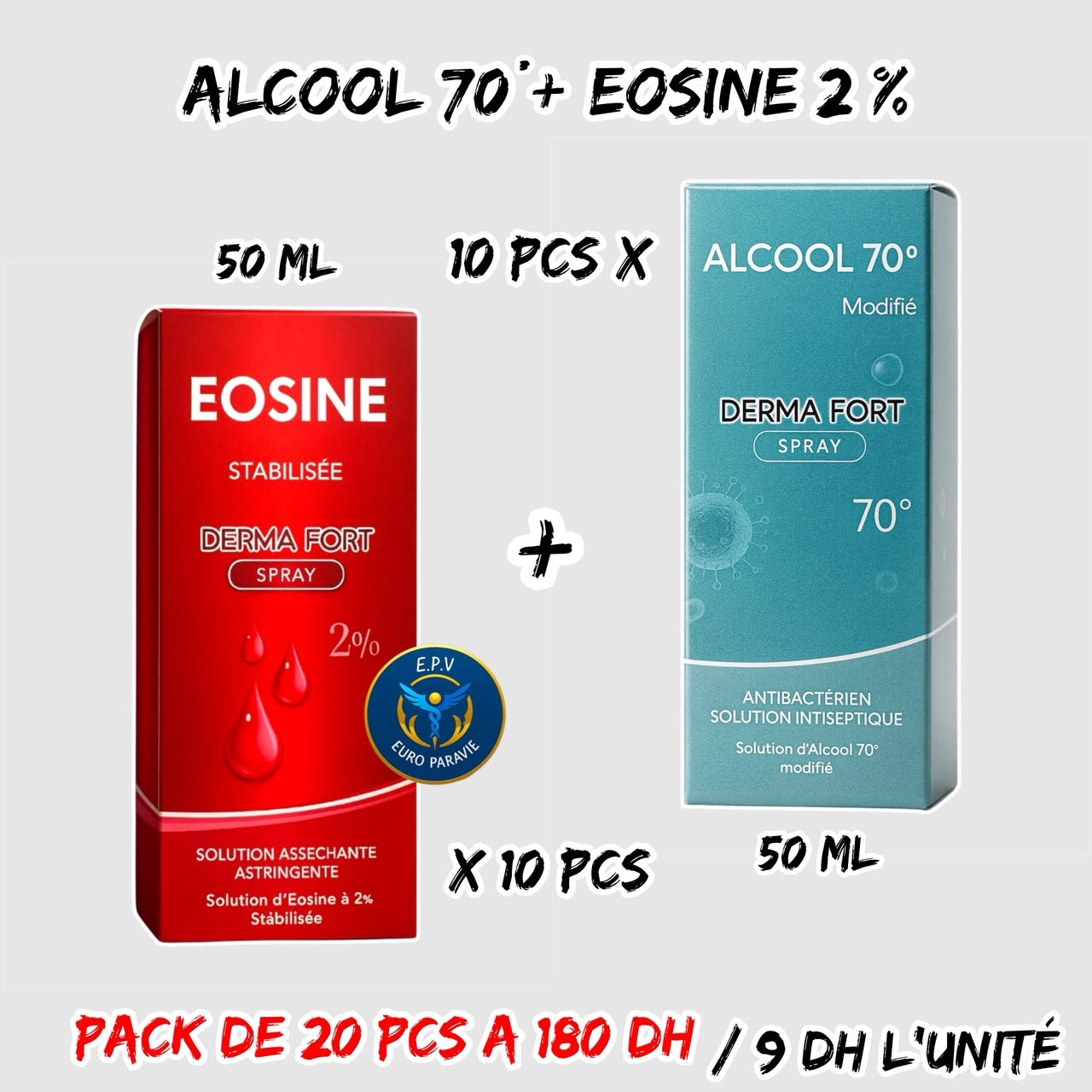 ALCOOL 70° + EOSINE 2% { DERMA FORT }
