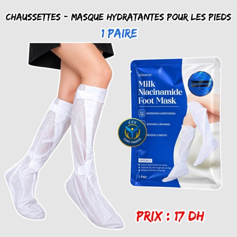 CHAUSSETTES MASQUE HYDRATANTES POUR LES PIEDS